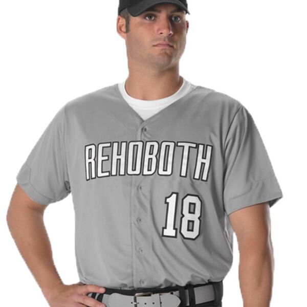 Full Button Lightweight Baseball Jersey Thumbnail