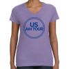 Women's V-Neck Fine Jersey Tee Thumbnail